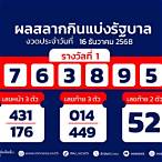 ตรวจหวยวันที่1/11/64